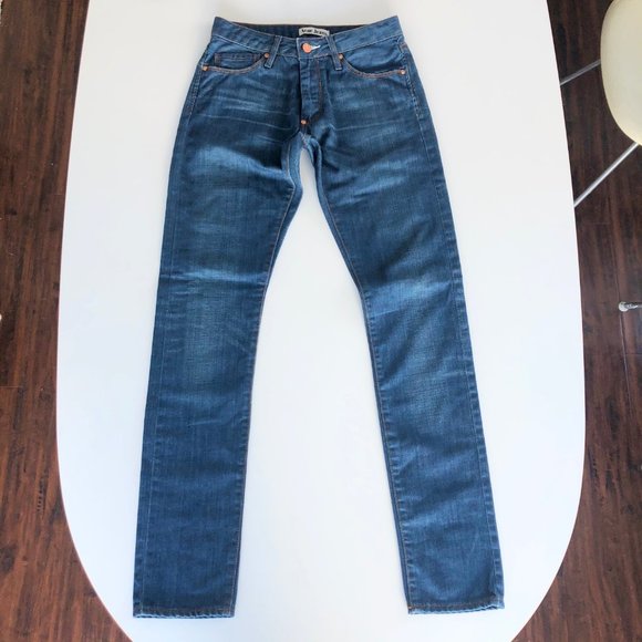 ACNE Studios Women's Hug Boyfriend Jeans 25 / 32 Blue "Diner" Wash - Picture 4 of 8